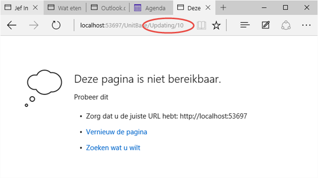 url Updating met Id